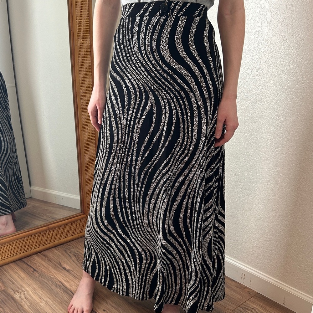 Whimsygoth Dark Feminine Vintage Skirt Size Large Art Deco Chic Capsule